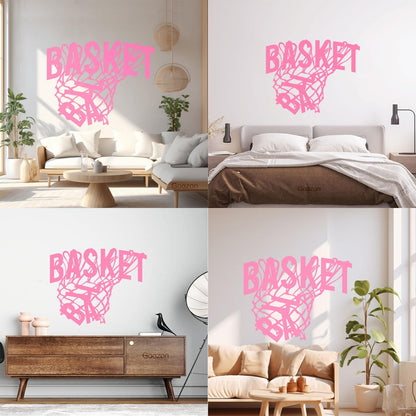 Wall Stickers Sport Basketball Game Sports Ball Hoop Fan Personalized Customization