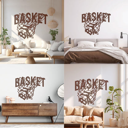 Wall Stickers Sport Basketball Game Sports Ball Hoop Fan Personalized Customization