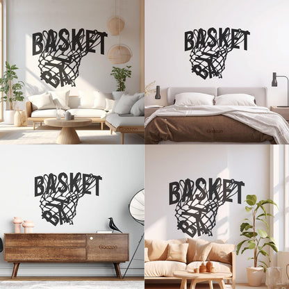 Wall Stickers Sport Basketball Game Sports Ball Hoop Fan Personalized Customization