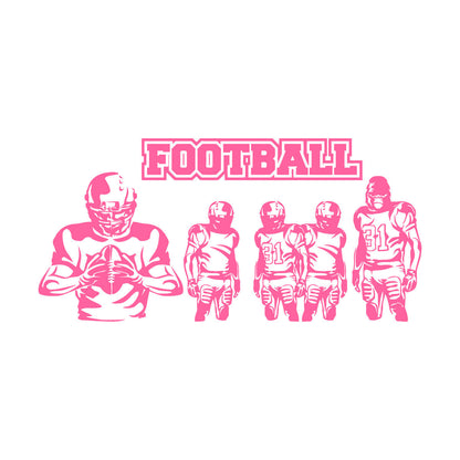 Wall Decals Sport Football Players Gorilla Team Game Removable Without Leaving Glue