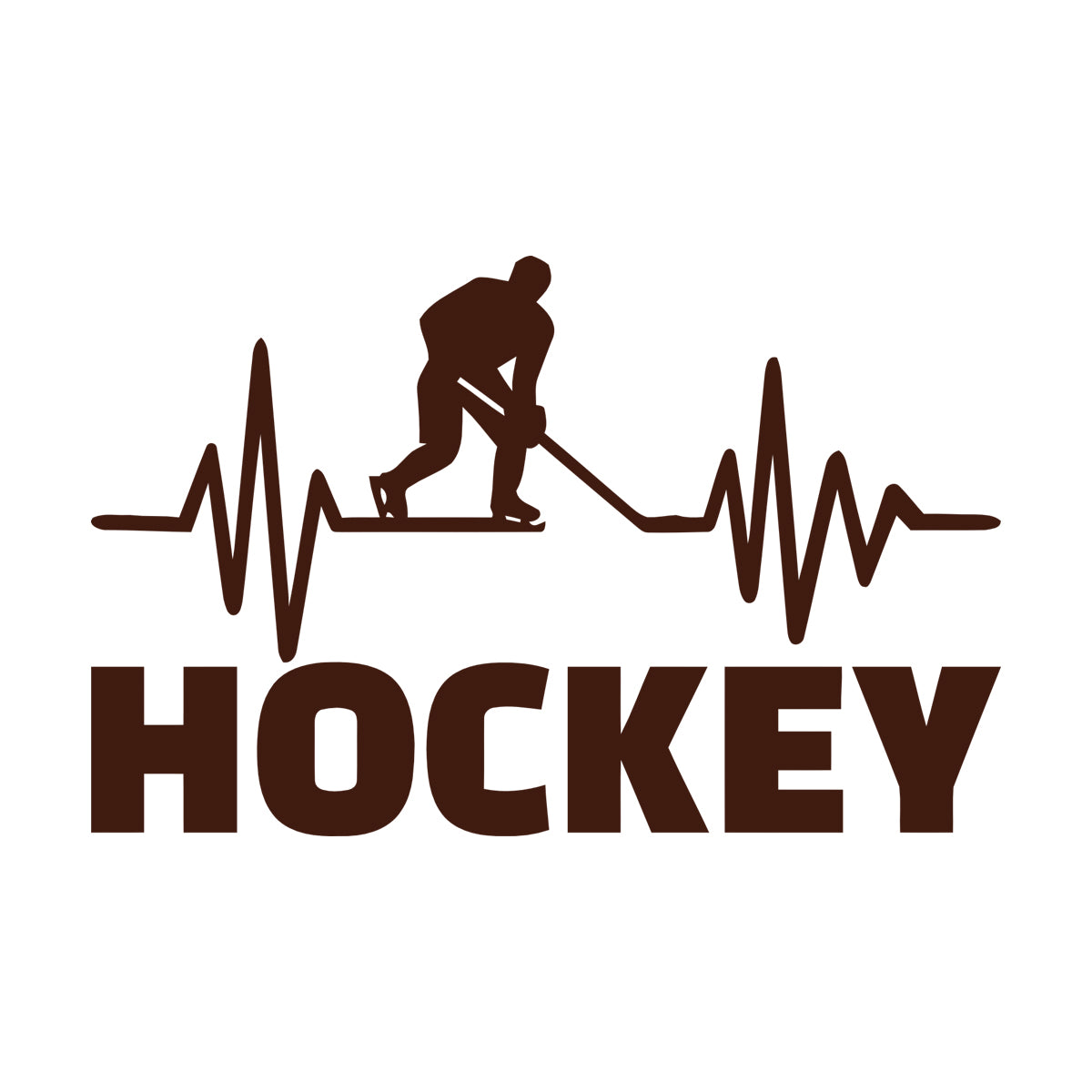 Mural And Wall Vinyl Decal Hockey Player Stick Puck Sports Fan Room Removable Without Leaving Glue