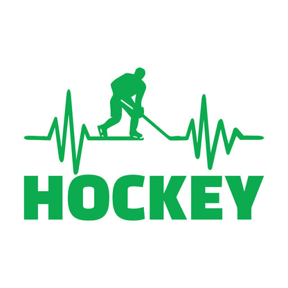 Mural And Wall Vinyl Decal Hockey Player Stick Puck Sports Fan Room Removable Without Leaving Glue