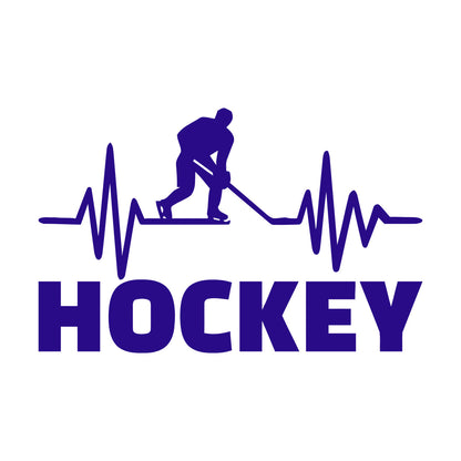 Mural And Wall Vinyl Decal Hockey Player Stick Puck Sports Fan Room Removable Without Leaving Glue