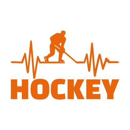 Mural And Wall Vinyl Decal Hockey Player Stick Puck Sports Fan Room Removable Without Leaving Glue