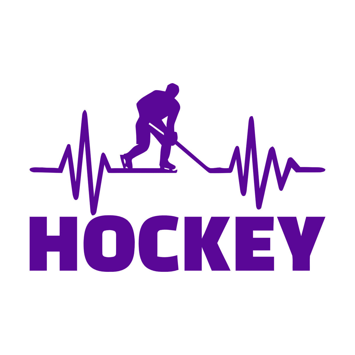 Mural And Wall Vinyl Decal Hockey Player Stick Puck Sports Fan Room Removable Without Leaving Glue