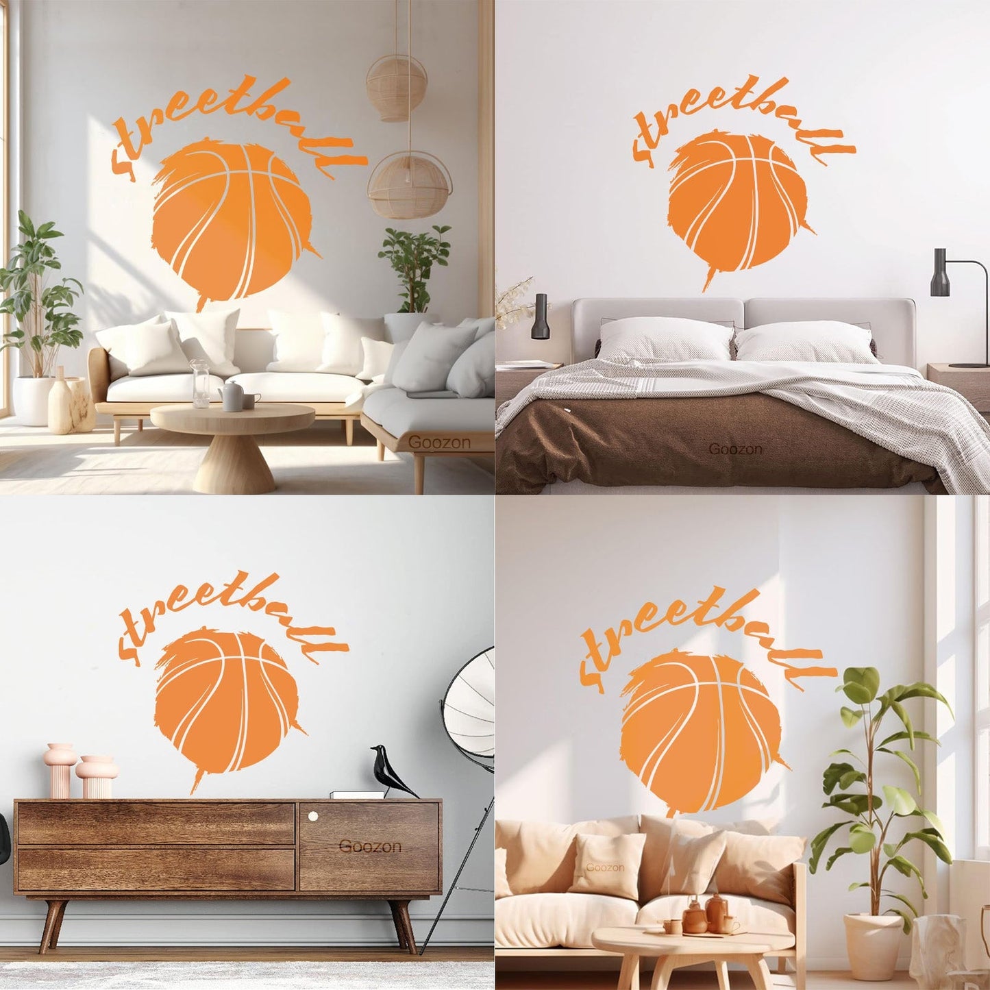 Vinyl Wall Decals Streetball Basketball Sports Teen Car Body Decoration