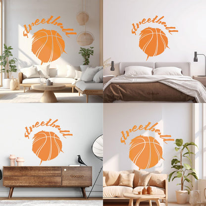 Vinyl Wall Decals Streetball Basketball Sports Teen Car Body Decoration