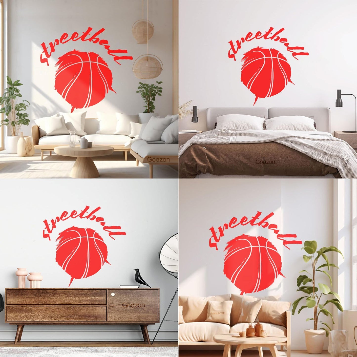 Vinyl Wall Decals Streetball Basketball Sports Teen Car Body Decoration
