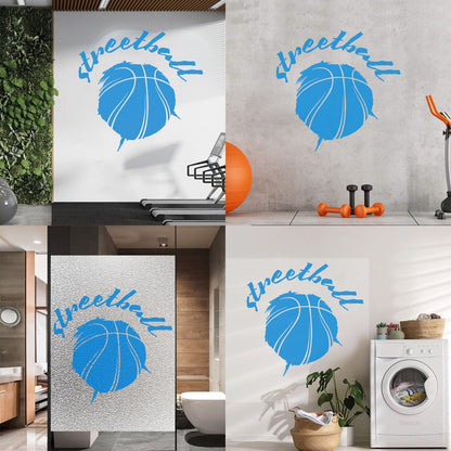 Vinyl Wall Decals Streetball Basketball Sports Teen Car Body Decoration