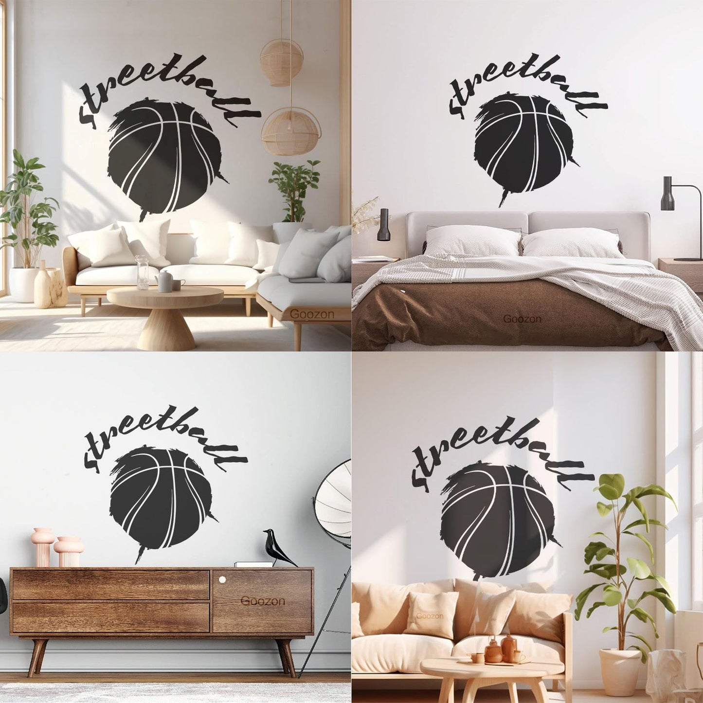 Vinyl Wall Decals Streetball Basketball Sports Teen Car Body Decoration