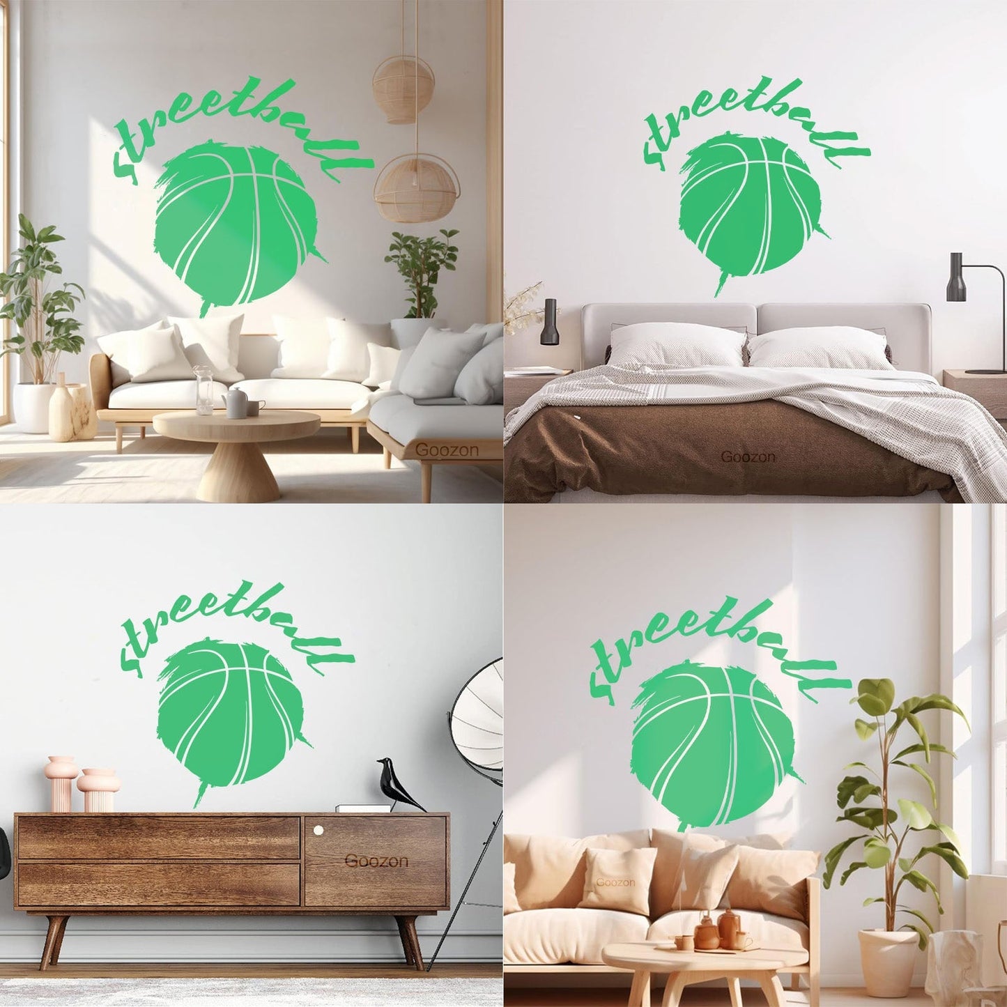 Vinyl Wall Decals Streetball Basketball Sports Teen Car Body Decoration