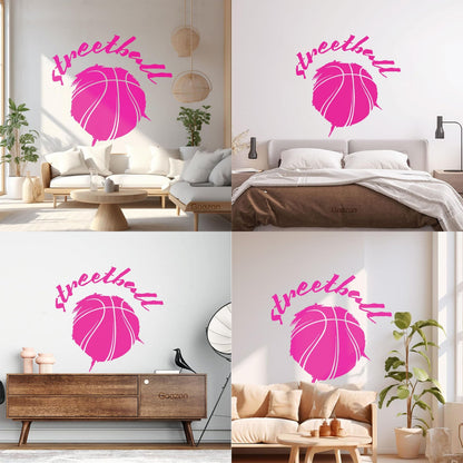Vinyl Wall Decals Streetball Basketball Sports Teen Car Body Decoration