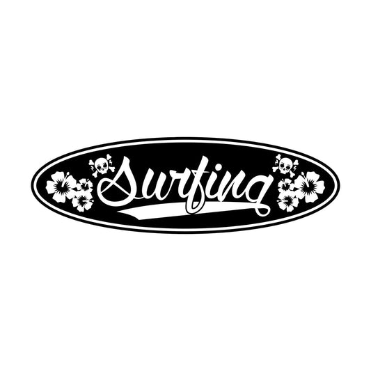 Mural And Wall Vinyl Decal Surfing Board Lettering Surfer Surfboard Wall Beautification
