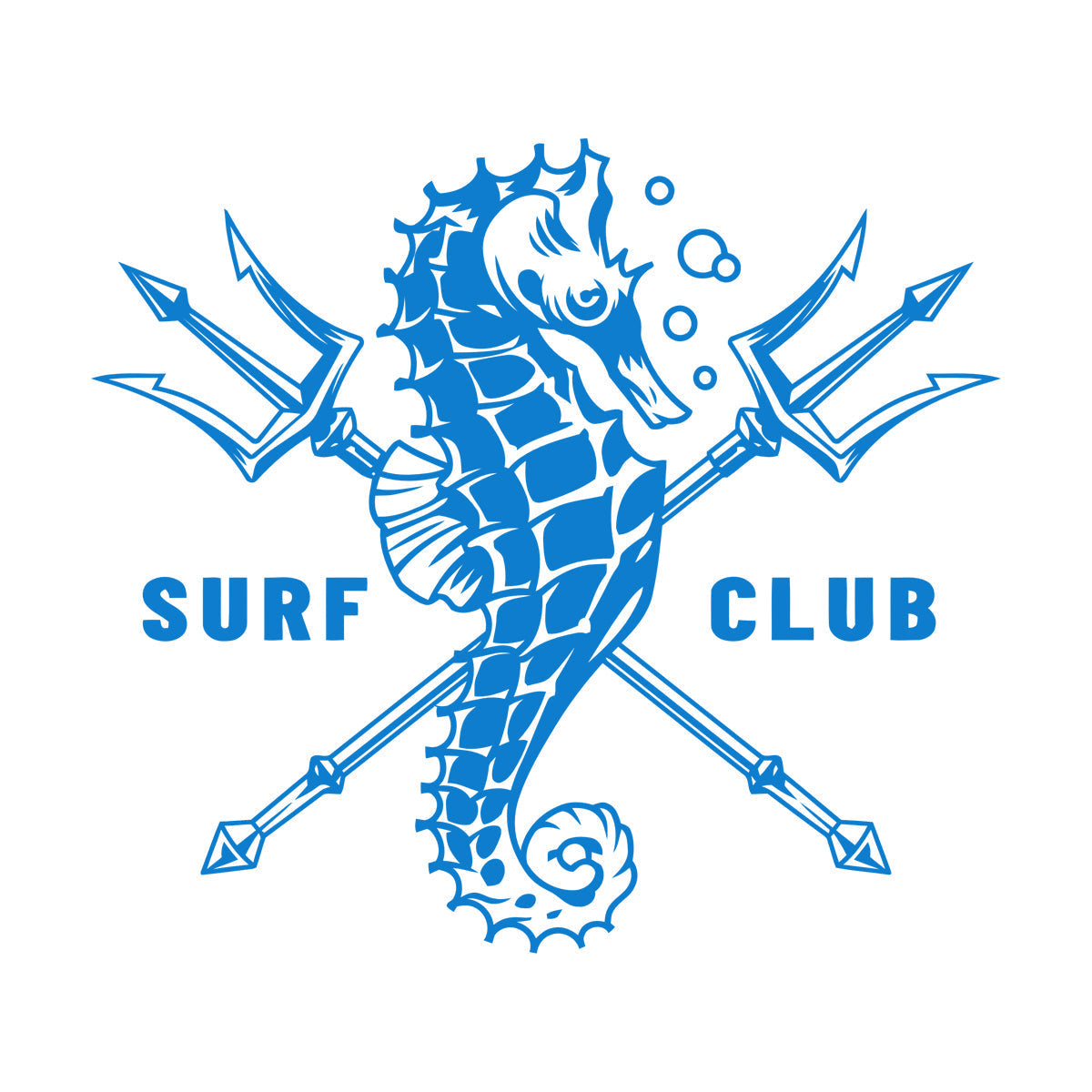 Wall Stickers Paster Paper Surfing Club Logo Sea Horse Water Sports Surfer Car Body Decoration