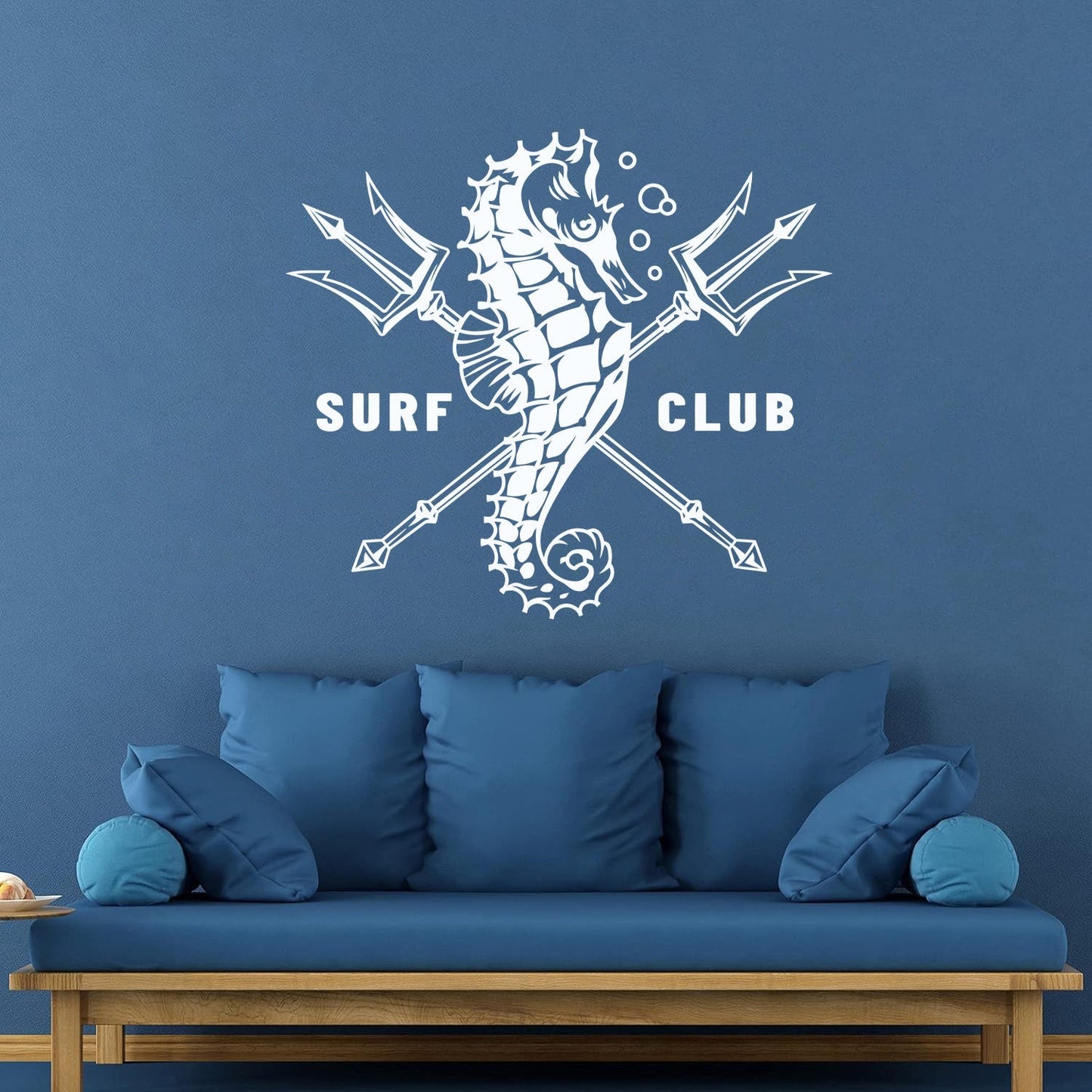 Wall Stickers Paster Paper Surfing Club Logo Sea Horse Water Sports Surfer Car Body Decoration