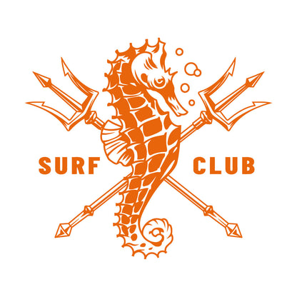 Wall Stickers Paster Paper Surfing Club Logo Sea Horse Water Sports Surfer Car Body Decoration