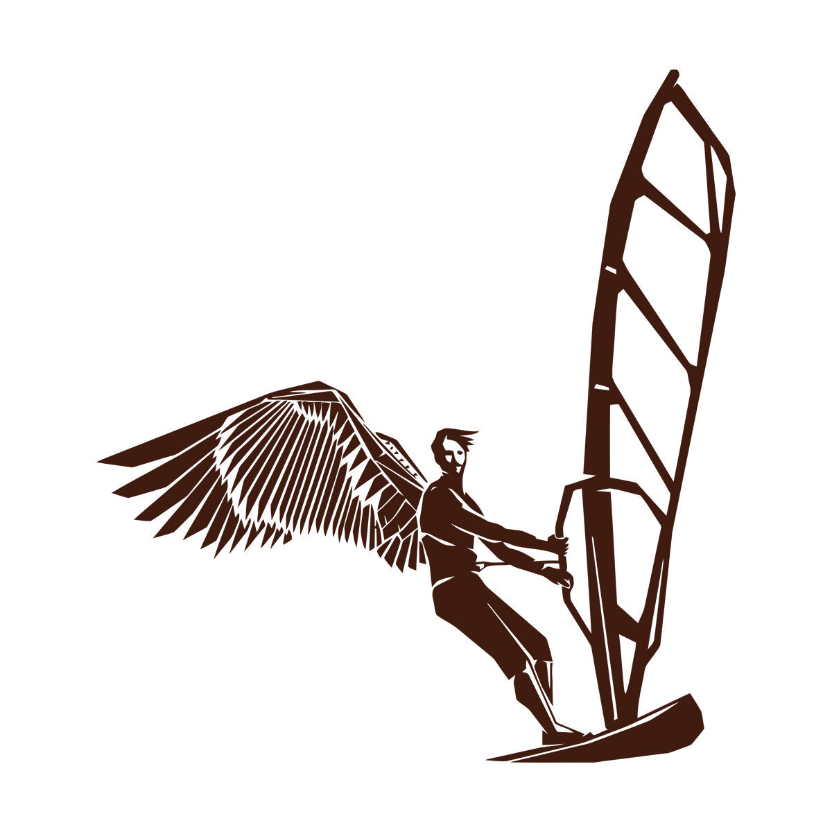 Surfing Surf Wings Beach Extreme Sports Wall Decals Pvc Multi Color Selection