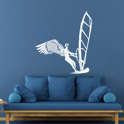 Surfing Surf Wings Beach Extreme Sports Wall Decals Pvc Multi Color Selection