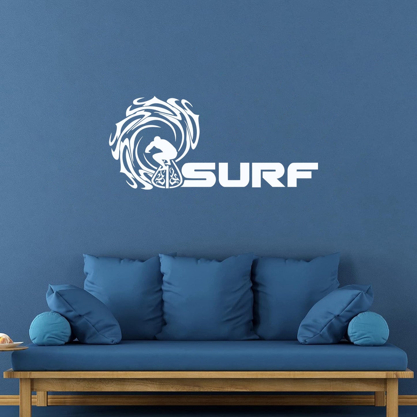 Surf Surfing Logo Waves Water Sports Beach Style Wall Decals Multiple Size Options