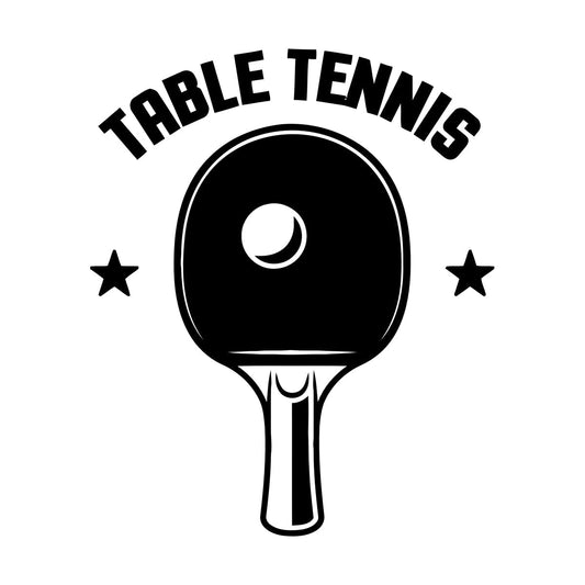 Wall Vinyl Sticker Decor Table Tennis Rocket Games Sport Art Decoration
