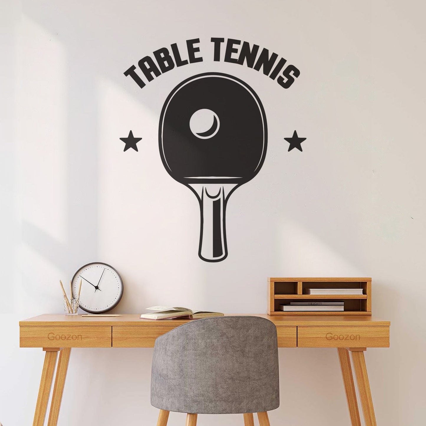 Wall Vinyl Sticker Decor Table Tennis Rocket Games Sport Art Decoration