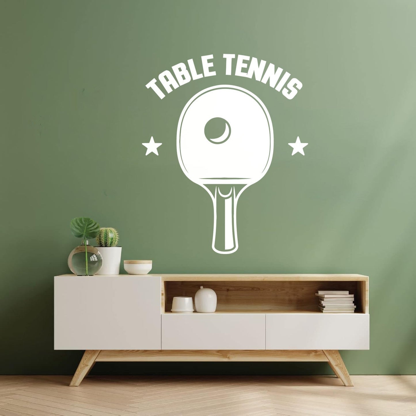 Wall Vinyl Sticker Decor Table Tennis Rocket Games Sport Art Decoration
