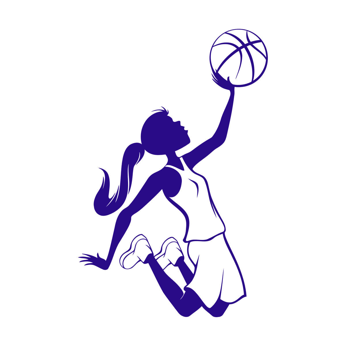 Lettering Decals Teen Girl Basketball Player Sports Kids Tattoo Culture