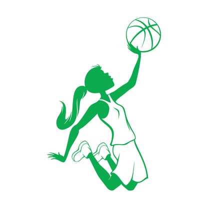 Lettering Decals Teen Girl Basketball Player Sports Kids Tattoo Culture