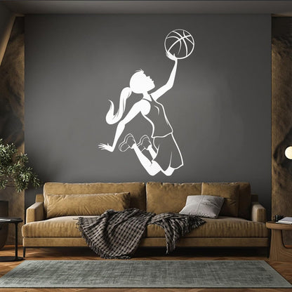 Lettering Decals Teen Girl Basketball Player Sports Kids Tattoo Culture