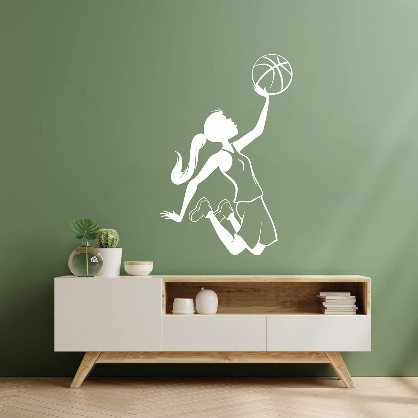Lettering Decals Teen Girl Basketball Player Sports Kids Tattoo Culture