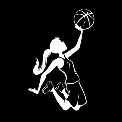 Lettering Decals Teen Girl Basketball Player Sports Kids Tattoo Culture