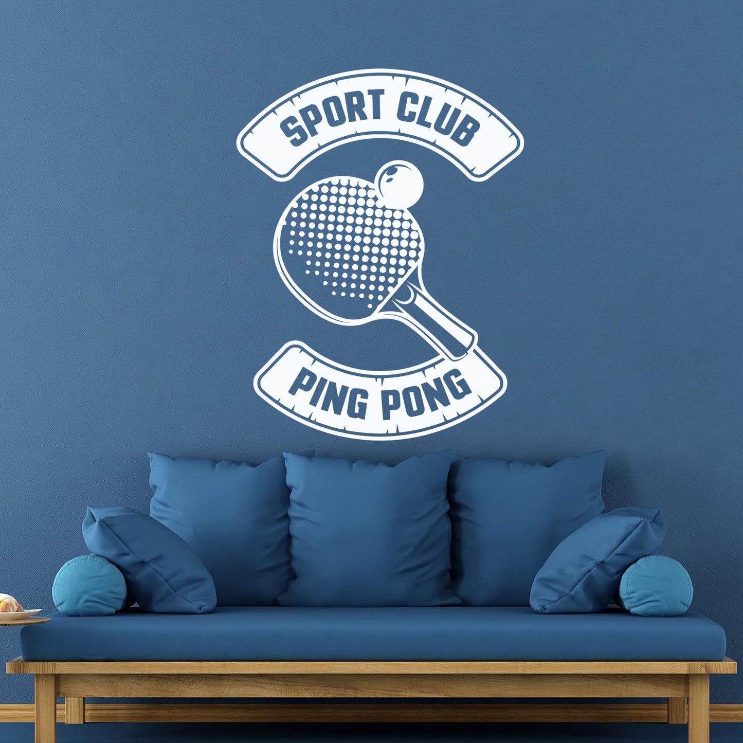 Tennis Rocket Ping Pong Game Sport Club Fine Carving Decals Art Decoration