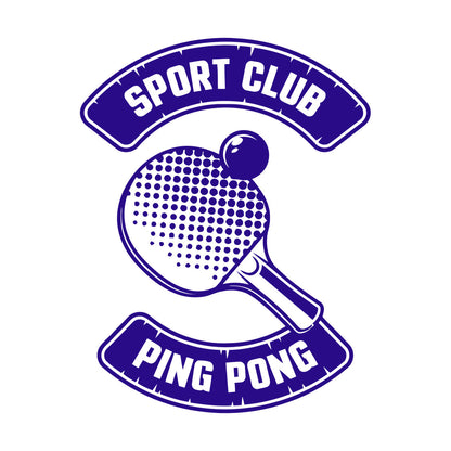 Tennis Rocket Ping Pong Game Sport Club Fine Carving Decals Art Decoration
