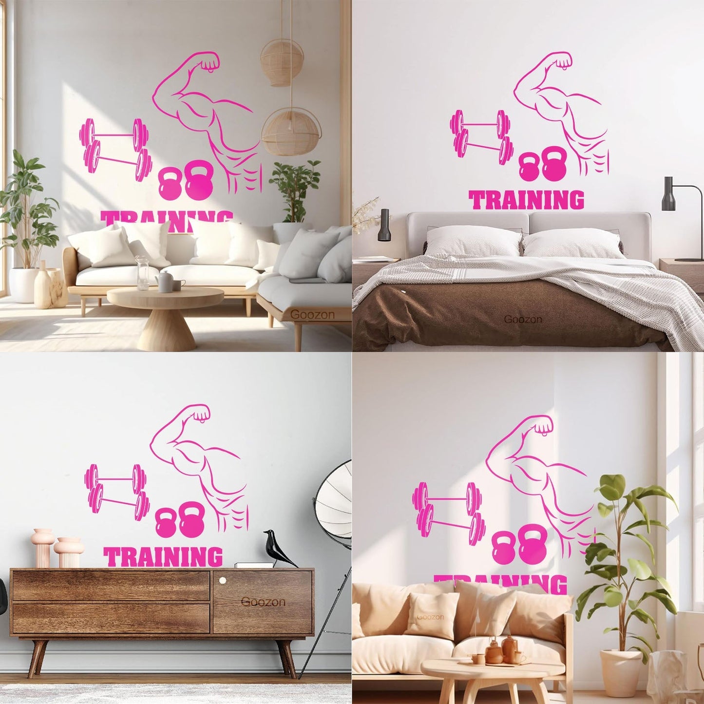 Training Bodybuilding Gymnastics Sports Wall Decals Paster Paper Tattoo Culture