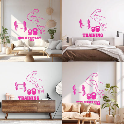 Training Bodybuilding Gymnastics Sports Wall Decals Paster Paper Tattoo Culture