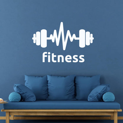 Vinyl Wall Stickers Training Gymnastics Workout Healthy Fitnesscenter Sport Removable Without Leaving Glue
