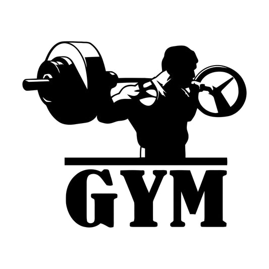 Wall Decals Training Hard Iron Sport Gymnastics Muscul Fitnesscenter Club Self Adhesive