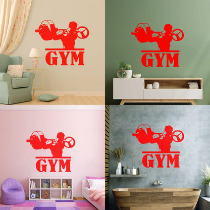 Wall Decals Training Hard Iron Sport Gymnastics Muscul Fitnesscenter Club Self Adhesive