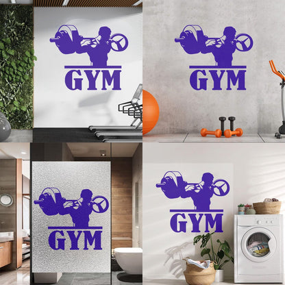 Wall Decals Training Hard Iron Sport Gymnastics Muscul Fitnesscenter Club Self Adhesive