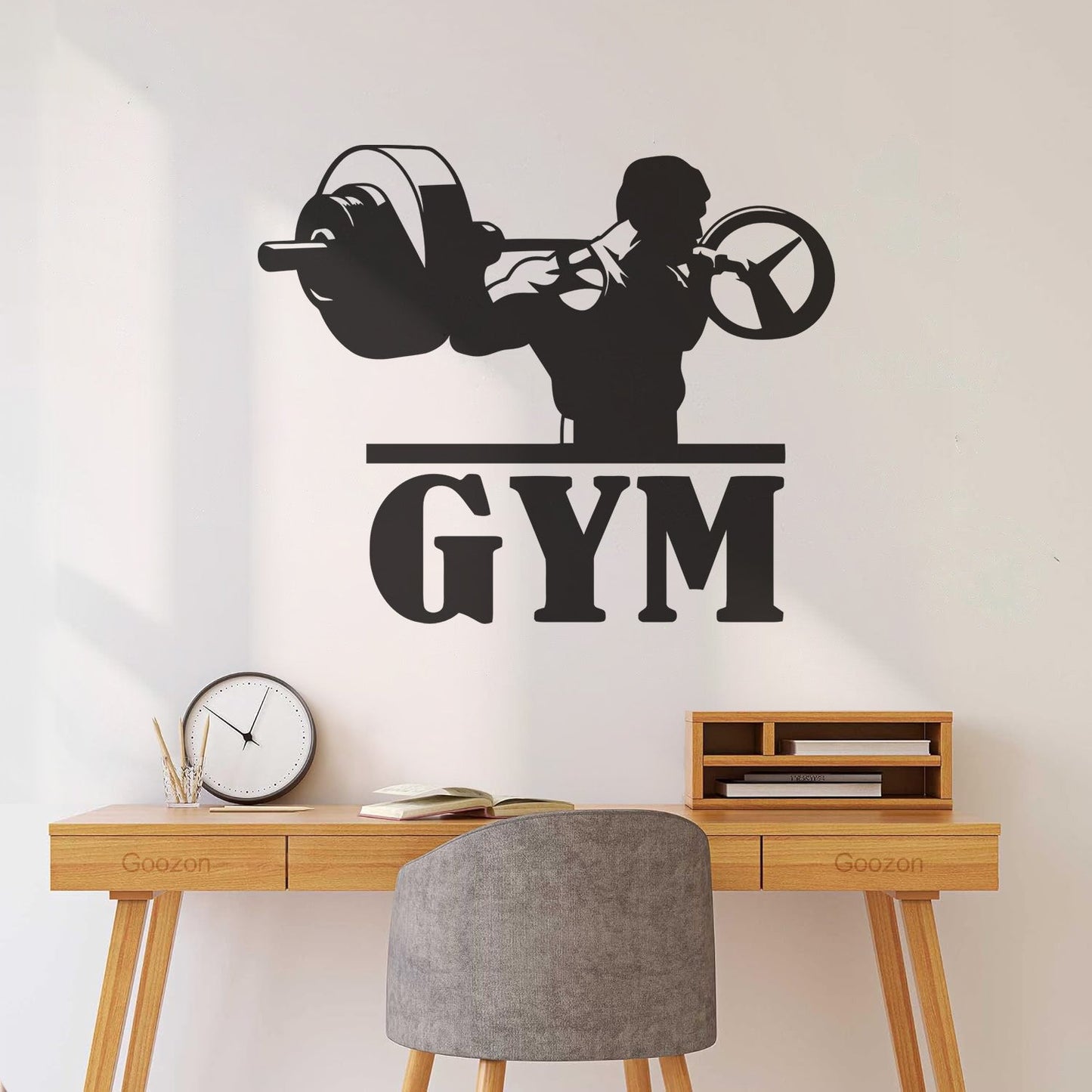 Wall Decals Training Hard Iron Sport Gymnastics Muscul Fitnesscenter Club Self Adhesive
