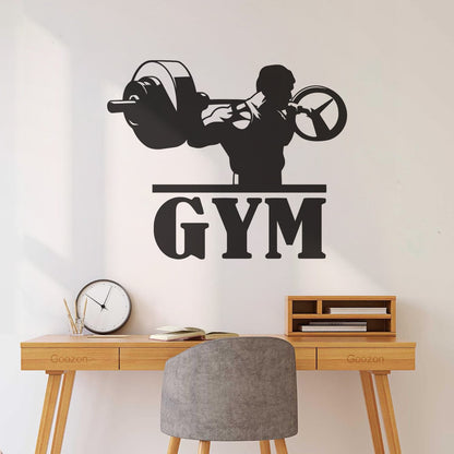 Wall Decals Training Hard Iron Sport Gymnastics Muscul Fitnesscenter Club Self Adhesive