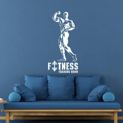 Training Fitnesscenter Bodybuilding Gymnastics Sports Engraving Decals Multi Color Selection