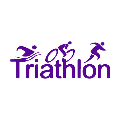 Wall Stickers Paster Paper Triathlon Sports Abstract Athlete Easy Installation