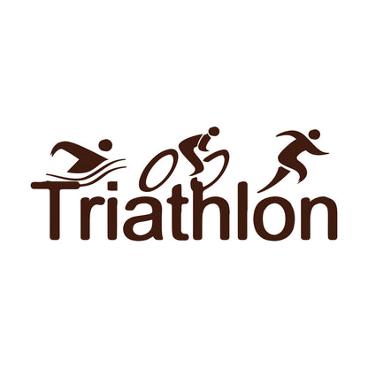 Wall Stickers Paster Paper Triathlon Sports Abstract Athlete Easy Installation