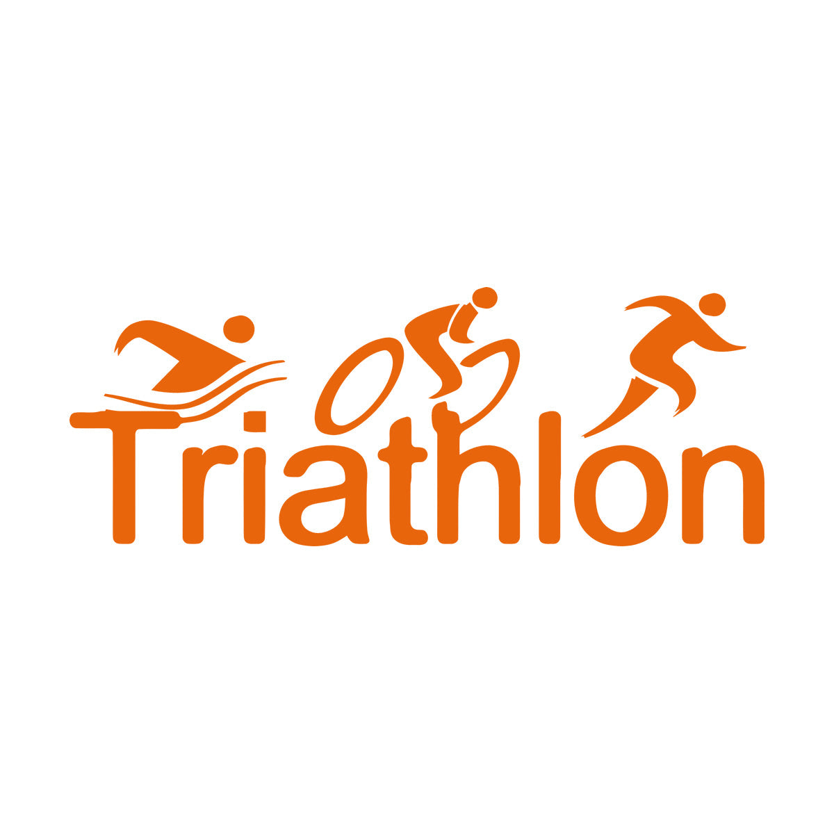 Wall Stickers Paster Paper Triathlon Sports Abstract Athlete Easy Installation