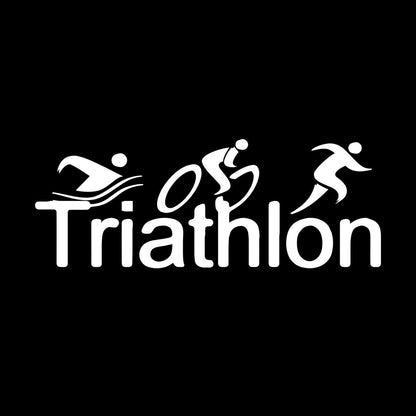 Wall Stickers Paster Paper Triathlon Sports Abstract Athlete Easy Installation