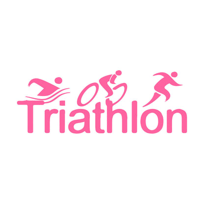 Wall Stickers Paster Paper Triathlon Sports Abstract Athlete Easy Installation