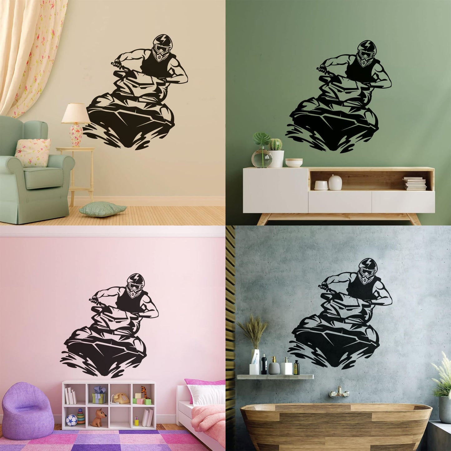 Lettering Decals Water Extreme Sports Watercraft Water Racing Jet Ski It Won'T Fall Off