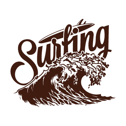 Vinyl Wall Decals Waves Surf Surfing Water Sports Surfboard Window Decals