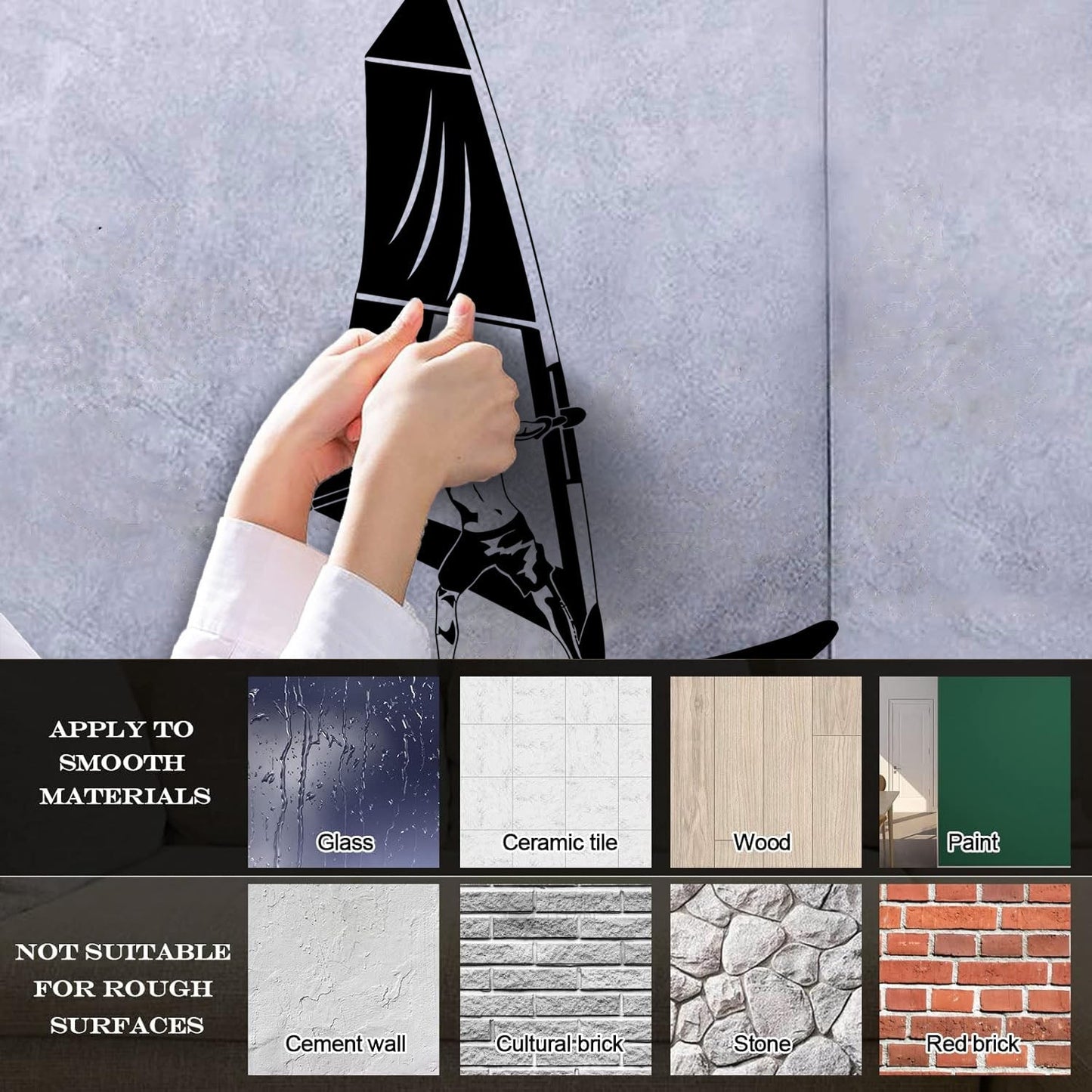 Fine Carving Decals Windsurfing Windsurfer Boardsailing Water Sports Multi Color Selection